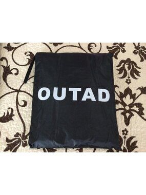 OUTAD Patio Furniture Cover AMJJ34702 84” X 27.5” Black New With Straps & Cinch